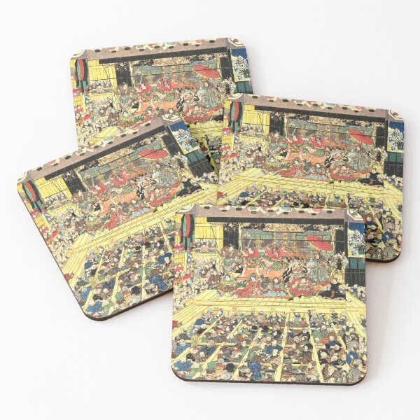 Item preview, Vintage Japanese Edo Kabuki Theater Woodblock Print designed and sold by SakuraMarket26.