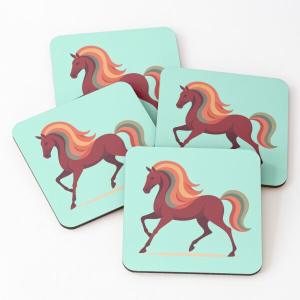 Item preview, Abstract Horse – Colorful Ribbon Motif designed and sold by Dogandesighn.