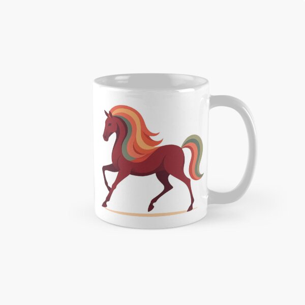 Item preview, Abstract Horse – Colorful Ribbon Motif designed and sold by Dogandesighn.