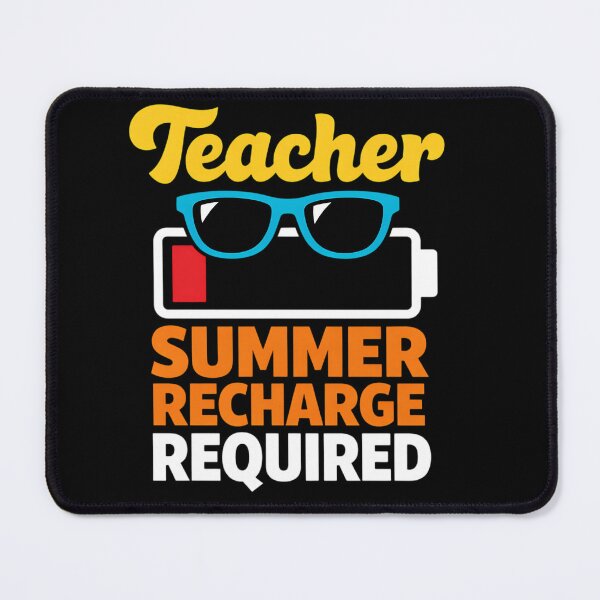 Item preview, Teacher Summer Break Recharge Required Last Day School Women Funny designed and sold by clothesy7.
