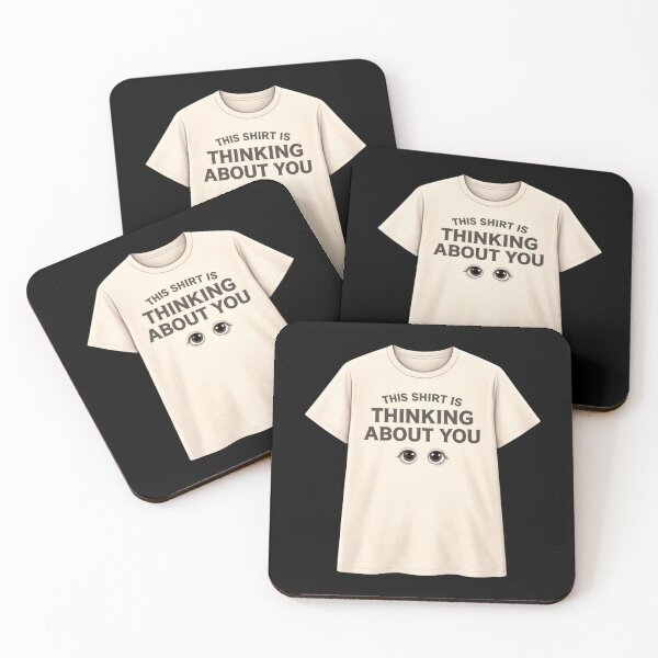 Item preview, This Shirt Is Thinking About You Funny Creepy Minimal Design designed and sold by Tropivaro.