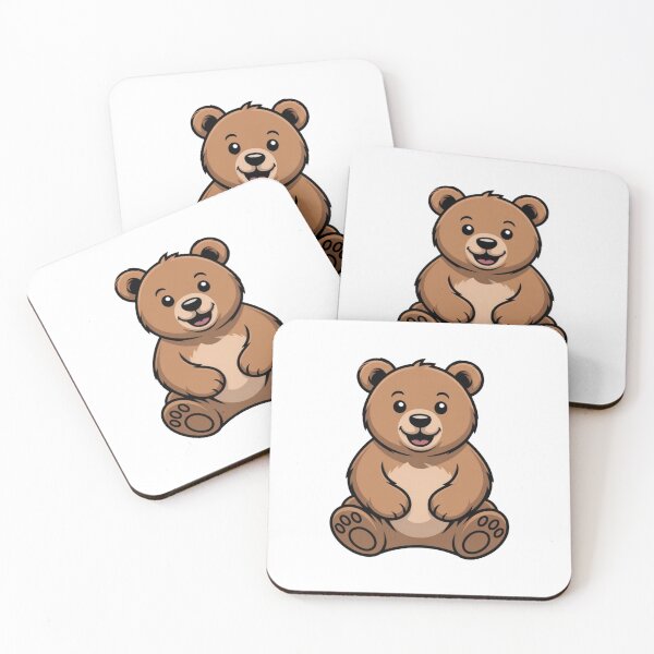 Item preview, Brown Sitting teady bear illustration graphic art designed and sold by MagicMaker1984.