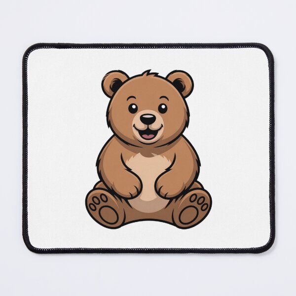 Item preview, Brown Sitting teady bear illustration graphic art designed and sold by MagicMaker1984.