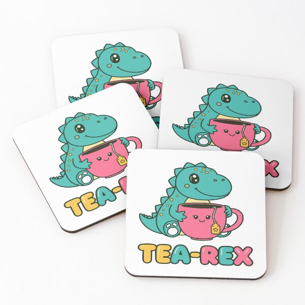 Item preview, Cute Kawaii Dino 'Tea-Rex' Illustration designed and sold by CeliaZnx.