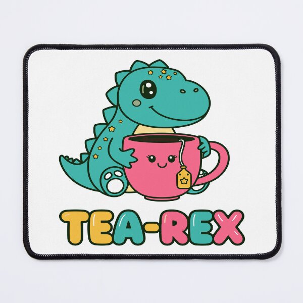 Item preview, Cute Kawaii Dino 'Tea-Rex' Illustration designed and sold by CeliaZnx.