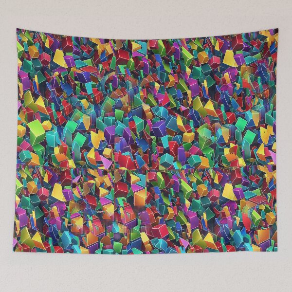Item preview, Geometric flood of colors in the room designed and sold by Sigtrix.