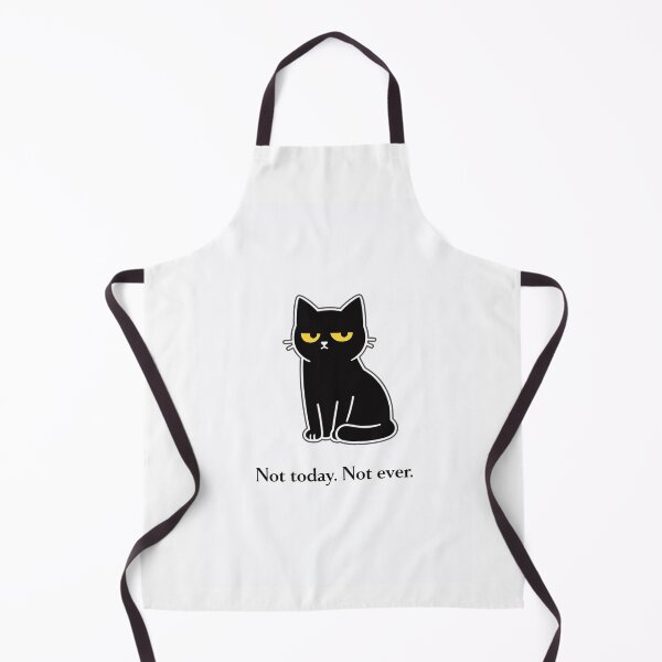 Item preview, A Little Bit Haunted: Not today. Not ever. (Black Cat) designed and sold by Haunted House of Cards.