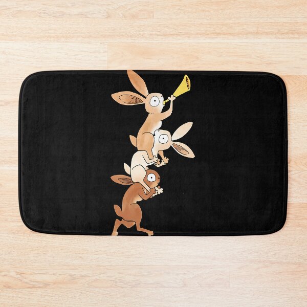 Item preview, Medieval Marginalia Acrobatic Bunny Tower designed and sold by ipjbrhrzfqo79.