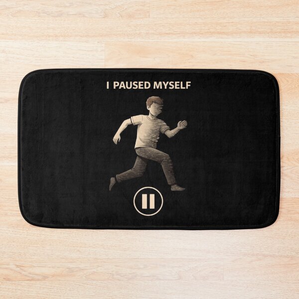 Item preview, I Paused Myself Funny Minimal Glitch Concept Design designed and sold by Tropivaro.
