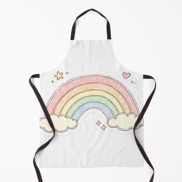 Item preview, Cute Rainbow Sticker – Pastel Kawaii Cloud Rainbow, Aesthetic Hand Drawn Art designed and sold by irfanshikh.