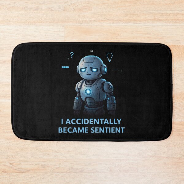 Item preview, I Accidentally Became Sentient Funny Robot Sci-Fi Meme Design designed and sold by Tropivaro.