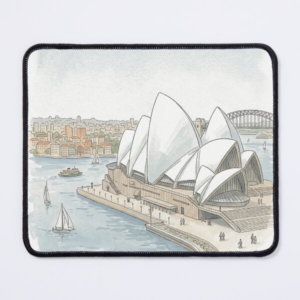 Item preview, The Impossible Citrus: Sydney Opera House – Expressionist Architecture Art Print designed and sold by FreiherrPK.