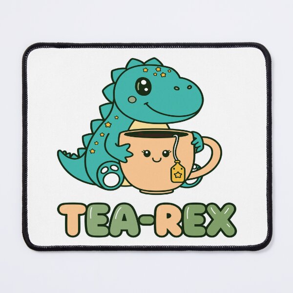 Item preview, Cute Dino 'Tea-Rex' Illustration designed and sold by CeliaZnx.