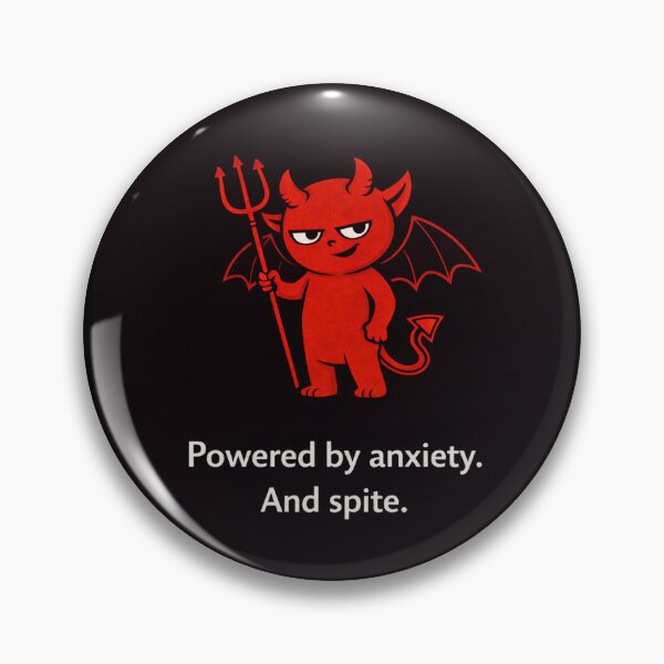 Item preview, A Little Bit Haunted: Powered by anxiety. And spite. (Devil) designed and sold by Haunted House of Cards.
