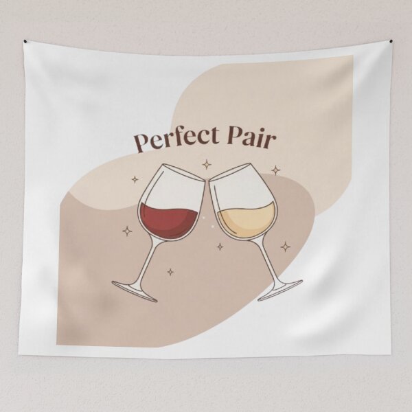 Item preview, Perfect pair wine glass sticker designed and sold by Dipti333.