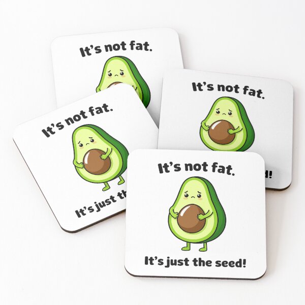 Item preview, Funny Kawaii Avocado Pun: It's Just The Seed designed and sold by Echo-Draw.