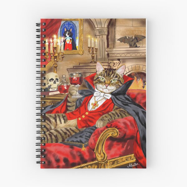 Item preview, Cat Dracula’s Blood o’Clock designed and sold by TabbyCatStudios.