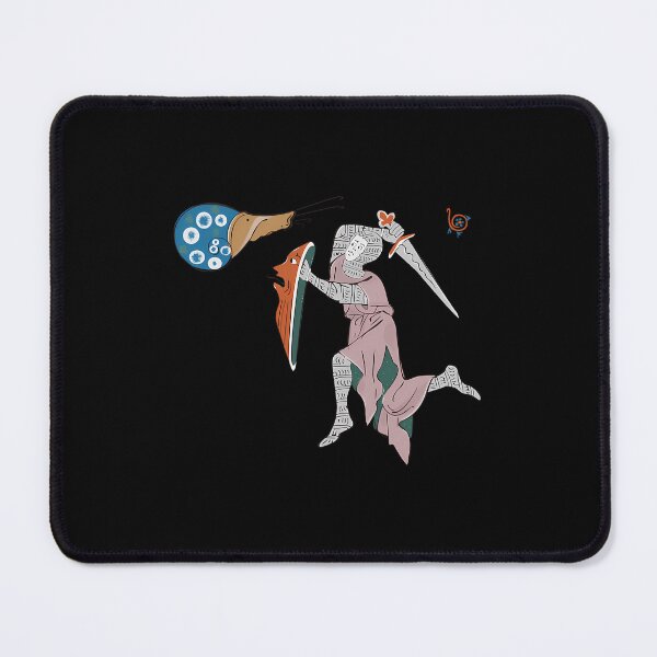 Item preview, Epic Knight Vs Snail Medieval Art designed and sold by ipjbrhrzfqo79.