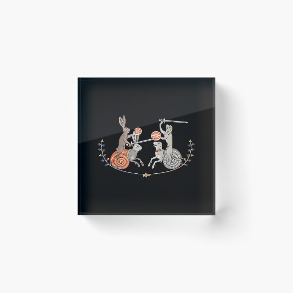 Item preview, Medieval Marginalia Rabbits Fighting Knights designed and sold by ipjbrhrzfqo79.