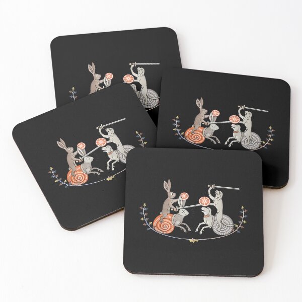 Item preview, Medieval Marginalia Rabbits Fighting Knights designed and sold by ipjbrhrzfqo79.