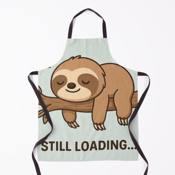 Item preview, Kawaii Sloth Still Loading – Cute Lazy Animal Art designed and sold by Aloloco.