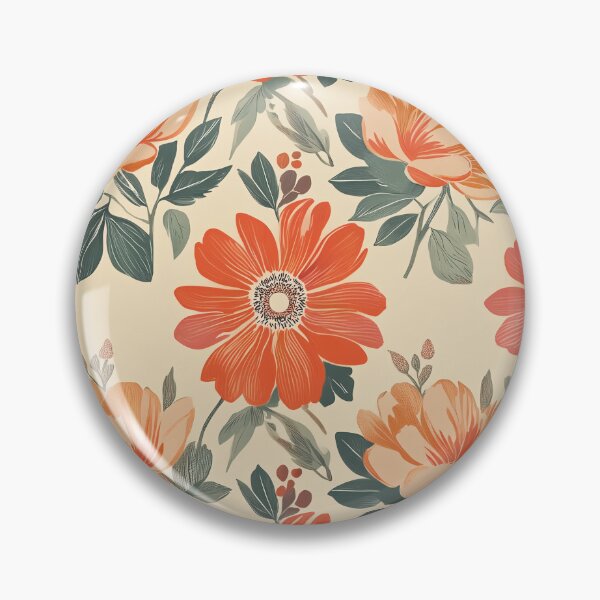 Item preview, Playful Retro Colorful Floral Pattern – Classic Retro Bloom designed and sold by soft-pop-studio.