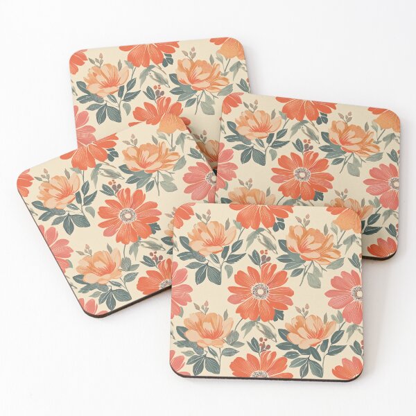 Item preview, Playful Retro Colorful Floral Pattern – Classic Retro Bloom designed and sold by soft-pop-studio.