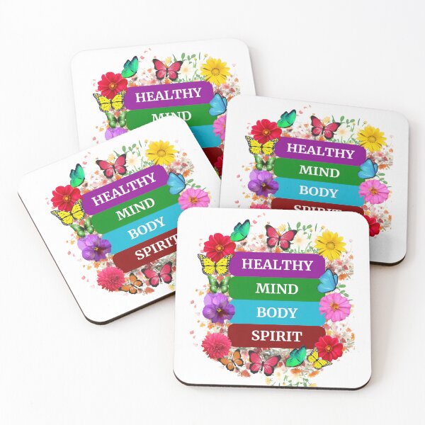 Item preview, HEALTHY MIND BODY & SPIRIT TO ATTRACT GOOD  HEALTH designed and sold by Brewgoodness.