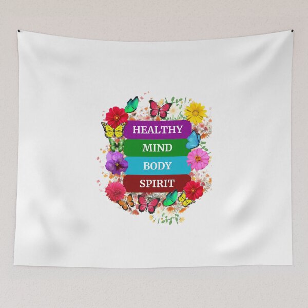 Item preview, HEALTHY MIND BODY & SPIRIT TO ATTRACT GOOD  HEALTH designed and sold by Brewgoodness.