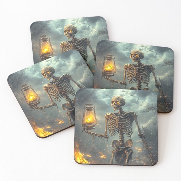 Item preview, Skeleton Walking with Lantern designed and sold by MyMagicalPlace.