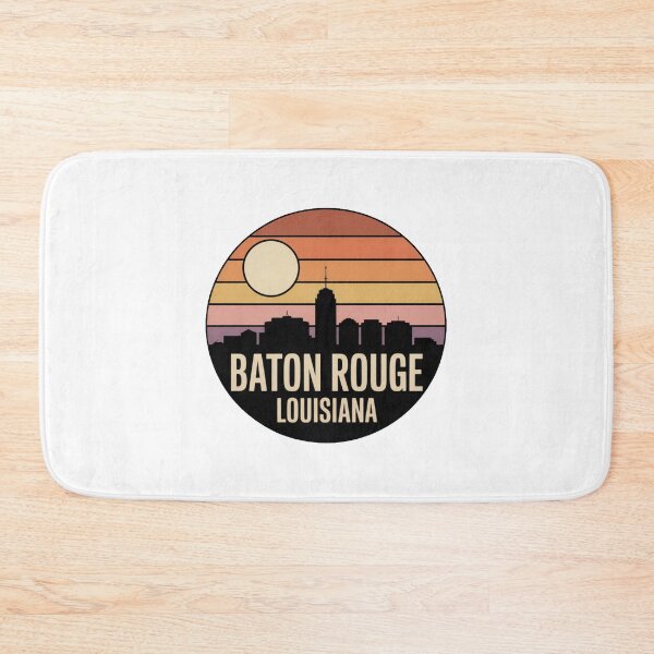 Item preview, Baton Rouge Louisiana: Sunset Skyline Outlined Moon designed and sold by CircinusStore.