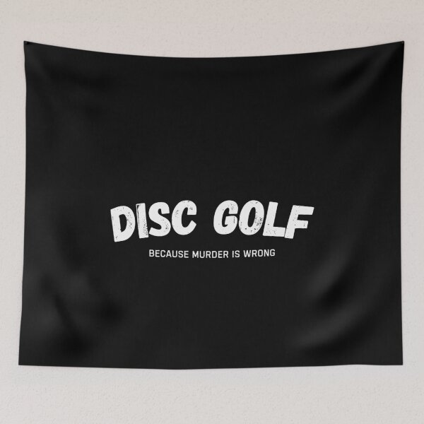 Item preview, Disc Golf Because Murder Is Wrong Funny Disc Golfer designed and sold by StrideSuccess.