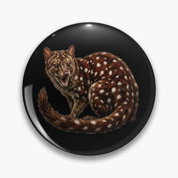 Item preview, The Spotted Assassin: Geometric Tiger Quoll Portrait | Australian Native Wildlife & Marsupial Predator Art designed and sold by FreiherrPK.