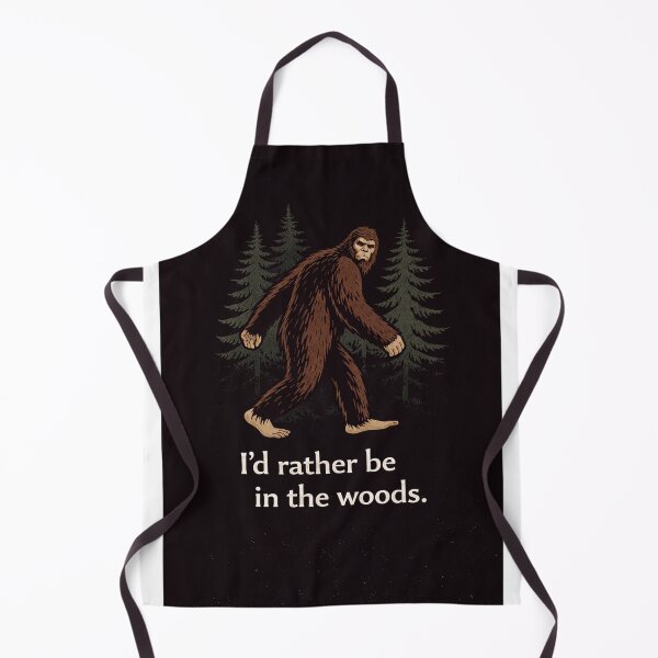 Item preview, A Little Bit Haunted: I’d rather be in the woods. (Bigfoot) designed and sold by Haunted House of Cards.