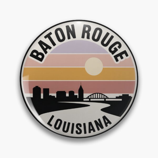 Item preview, Baton Rouge Louisiana: Muted Sunset Skyline River Bridge designed and sold by CircinusStore.