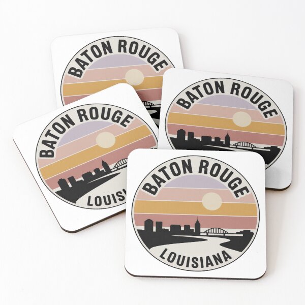 Item preview, Baton Rouge Louisiana: Muted Sunset Skyline River Bridge designed and sold by CircinusStore.