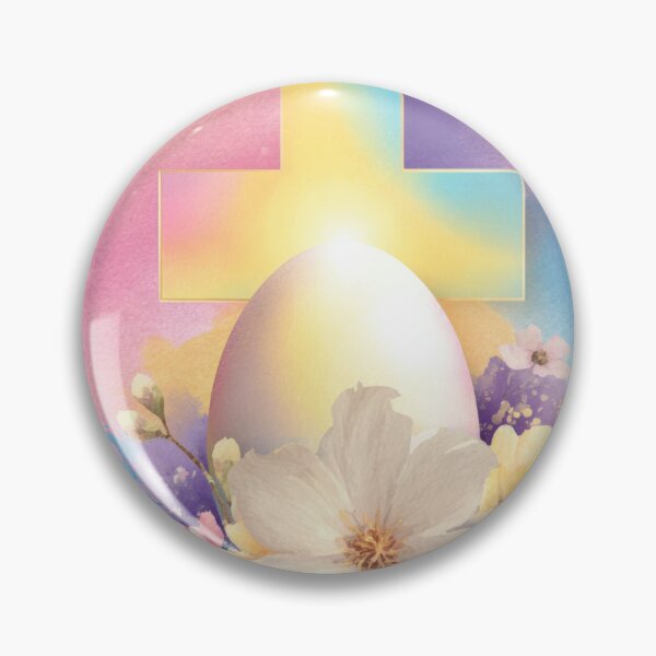 Item preview, Glowing Easter Cross with Flowers – Christian Resurrection Holiday Design designed and sold by olenapetol.