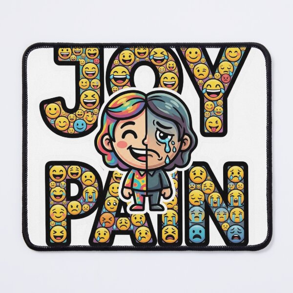 Item preview, Joy Pain Emotional Fusion Sticker designed and sold by Imaginarium of Chaos falcon88 .