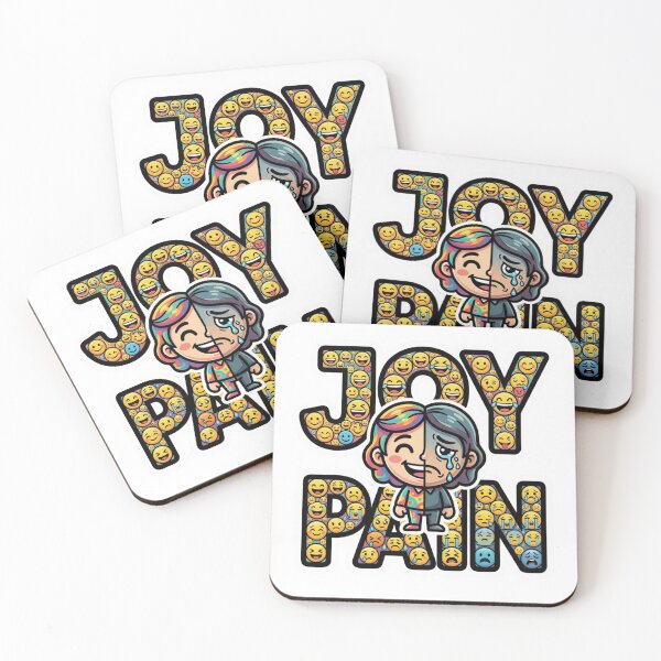 Item preview, Joy Pain Emotional Fusion Sticker designed and sold by Imaginarium of Chaos falcon88 .