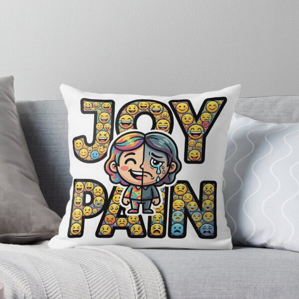 Item preview, Joy Pain Emotional Fusion Sticker designed and sold by Imaginarium of Chaos falcon88 .