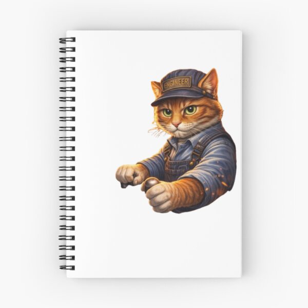 Item preview, Steam Train Cat Engineer – Vintage Locomotive Driver Cat Design designed and sold by Busdriverstore.