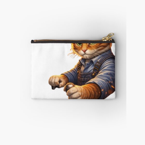Item preview, Steam Train Cat Engineer – Vintage Locomotive Driver Cat Design designed and sold by Busdriverstore.