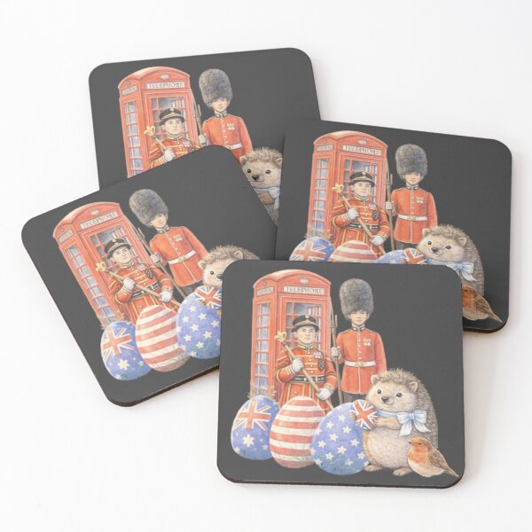 Item preview, Happy Easter from the United Kingdom | British Hedgehog Art designed and sold by inspired-works.