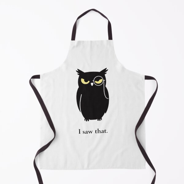 Item preview, A Little Bit Haunted: I saw that. (Owl) designed and sold by Haunted House of Cards.