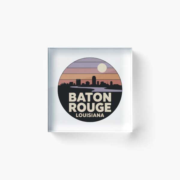 Item preview, Baton Rouge Louisiana: Purple Haze Sunset Skyline Mississippi River designed and sold by CircinusStore.