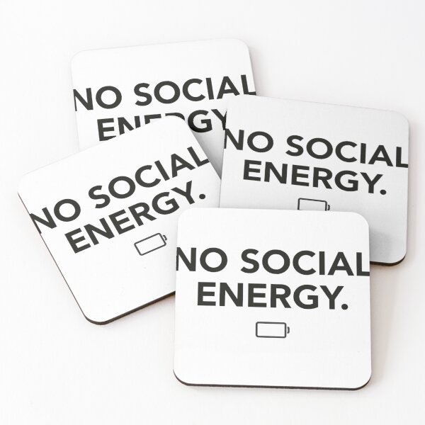 Item preview, No Social Energy Funny Minimalist Quote designed and sold by MoodOffline12427.