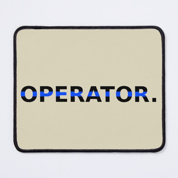 Item preview, OPERATOR. Mini - Thin Blue Line Design | Police & Emergency Services | Strength & Readiness designed and sold by Lineforge by BehrfectMoments.
