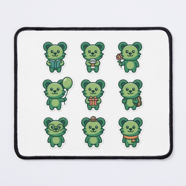 Item preview, Bunch Green Bear Cartoon illustration graphic art designed and sold by MagicMaker1984.