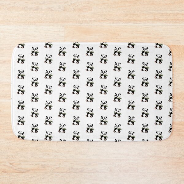Item preview, Cute Panda Eating Bamboo | Kawaii Panda Cartoon | Adorable Animal Aesthetic Sticker Design designed and sold by Aedition.
