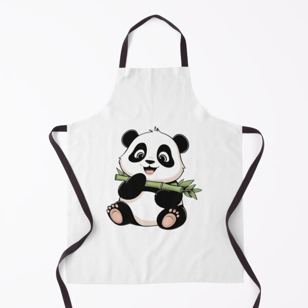 Item preview, Cute Panda Eating Bamboo | Kawaii Panda Cartoon | Adorable Animal Aesthetic Sticker Design designed and sold by Aedition.